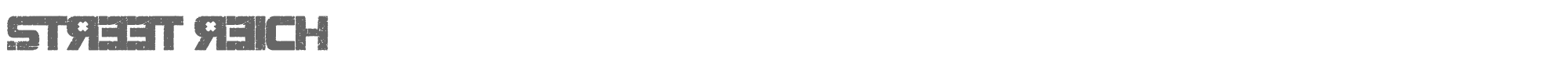 Street Reich Street Reich.otf font preview